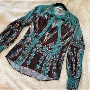 Vintage style paisley blouse